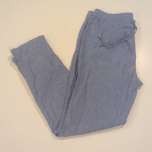 Lilly Pulitzer Taron Mid-Rise Linen Pant Size L - Picture 1 of 6
